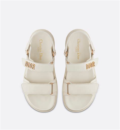 dioract sandal white lambskin.